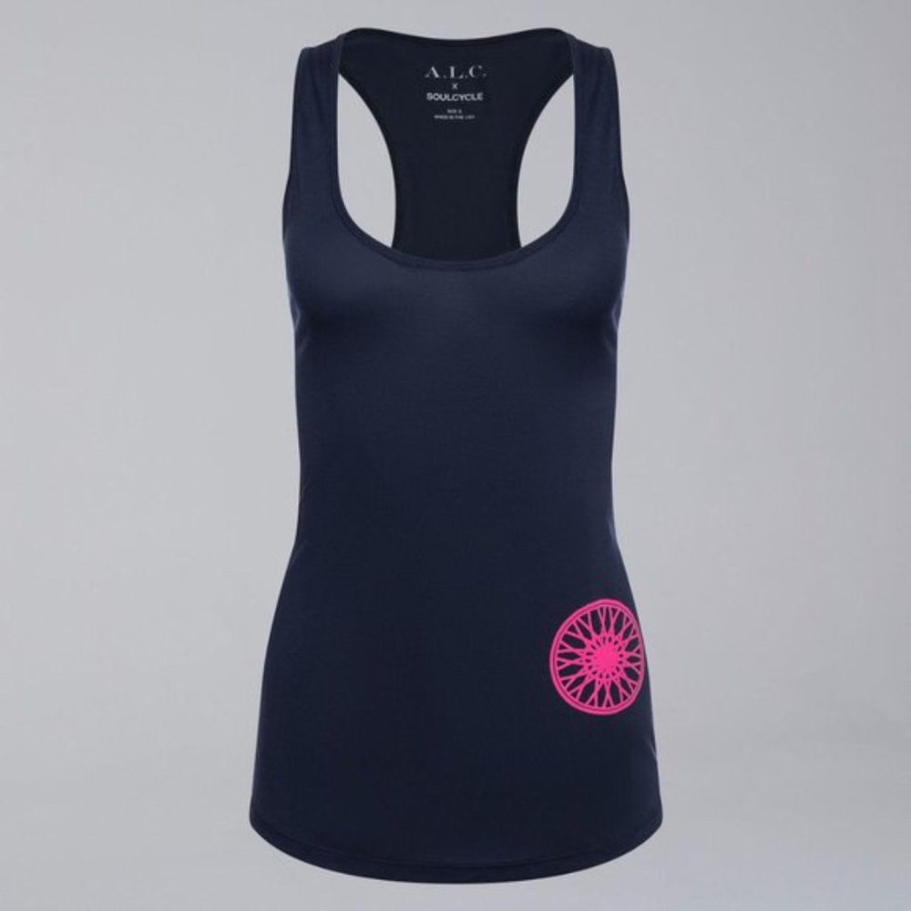 NWT ALC‎ x Soulcycle Renegade Tank Top Navy Blue XS